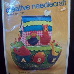 Vintage Bucilla Needlework Kit 
Noah’s Ark 14" Ark & Animals 
NOS - c1970s